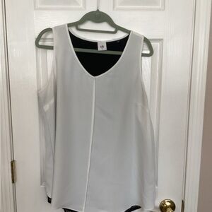 CAbi White Sleeveless Tank Top